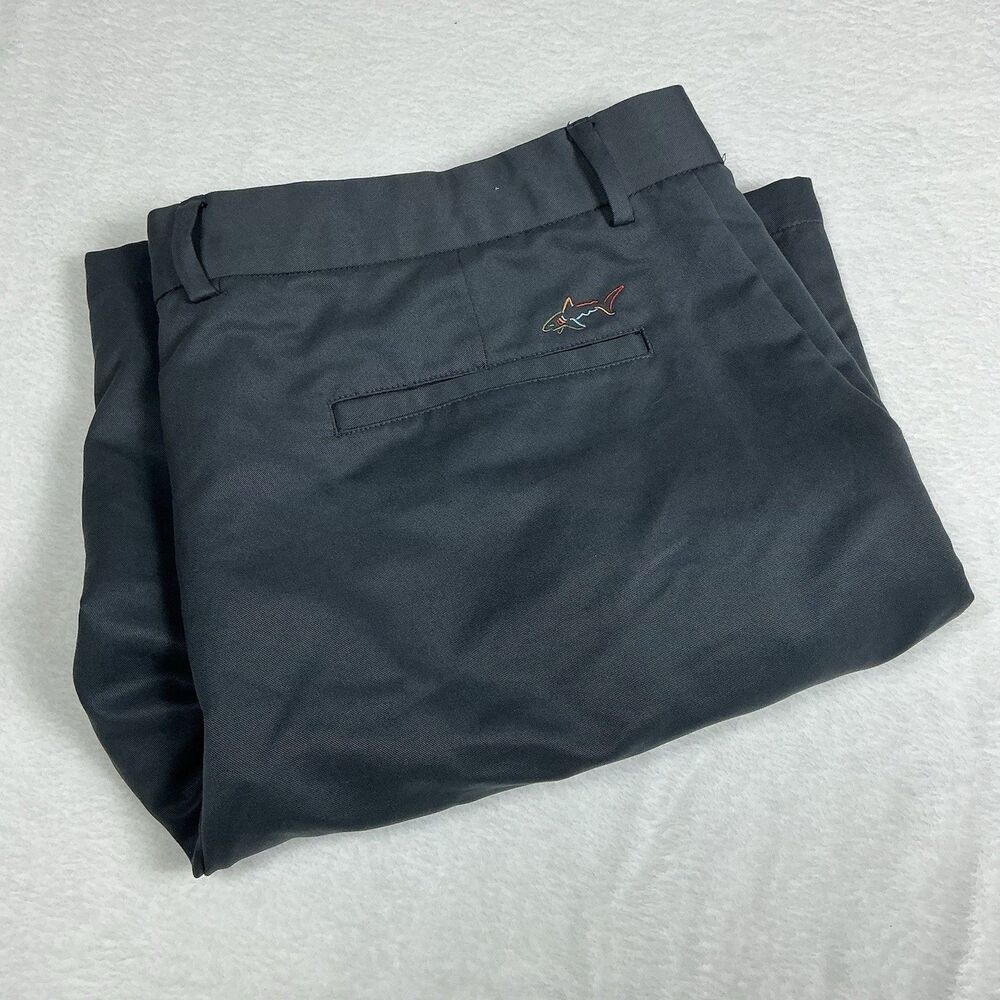 Greg Norman for Tasso Elba Golf Shorts Men’s 40 Gray Polyester Performance